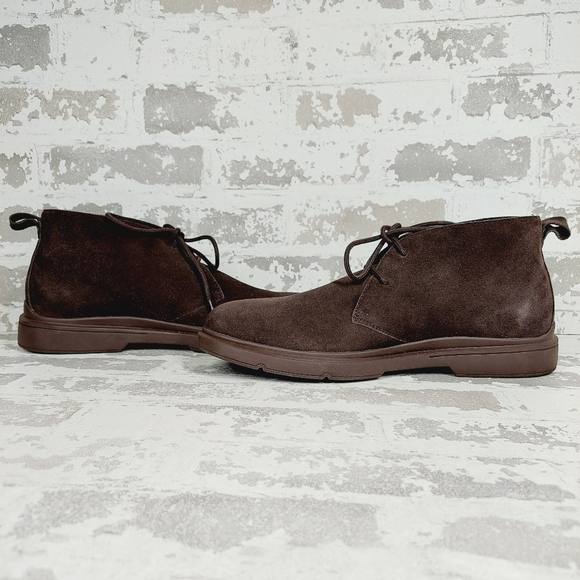 New Easy Spirit Men's Bento Brown Suede Lace Up Ankle Boot H488 - Picture 5 of 11